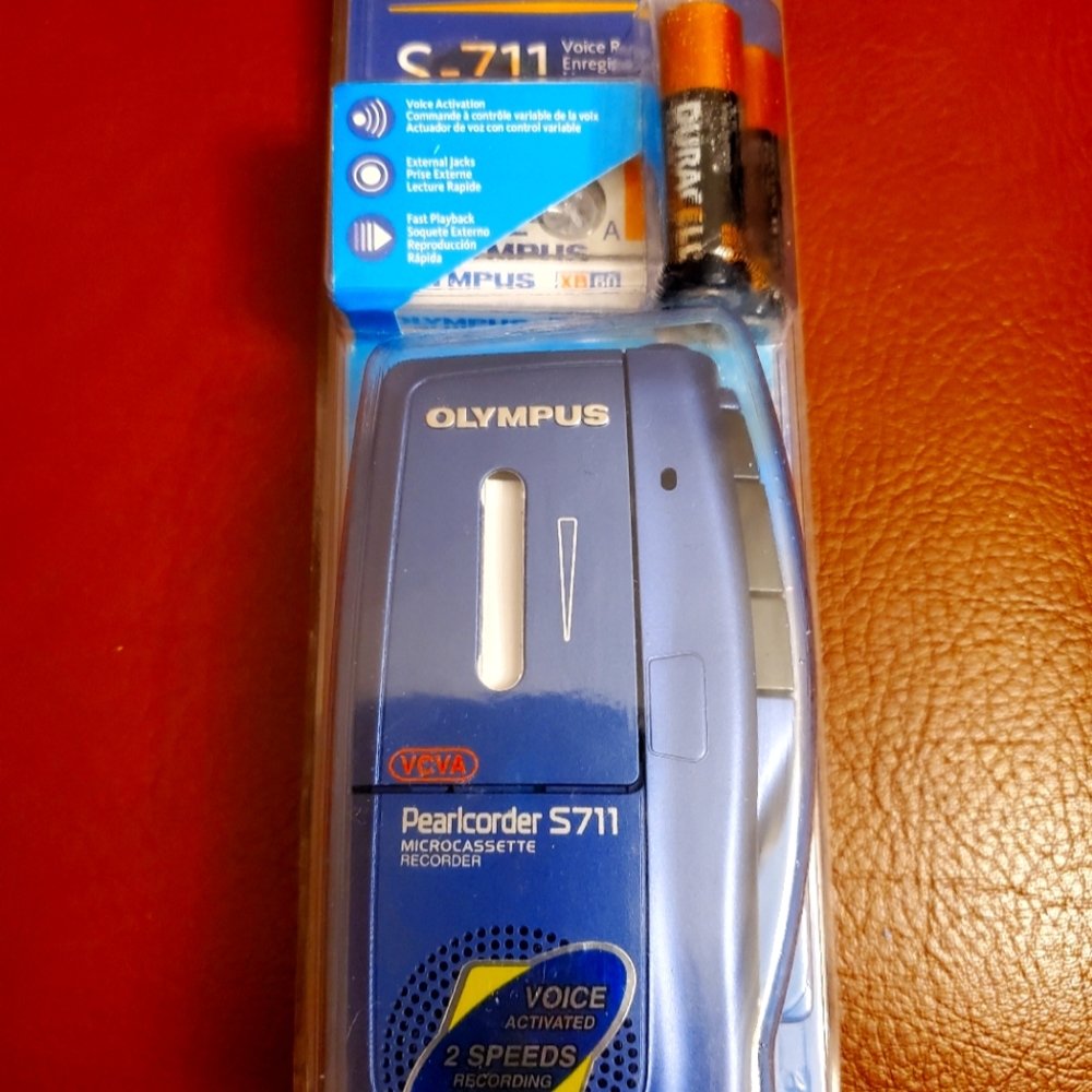 Olympus pearlcorder S711 Voice recorder / Dictaphone blue